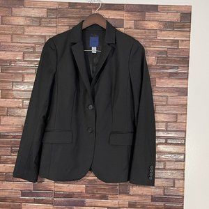J.Crew Womens Size 8 Super 120's Wool Blazer 2 Button Black